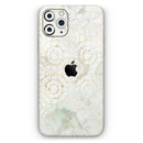 Karamfila Watercolor & Gold V8 - Vinyl Skin Wrap for iPhone 17 Pro Max, 17 Pro, 17 Air, 17, 16 & All Models — Soft Matte or Ultra Gloss