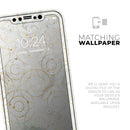 Karamfila Watercolor & Gold V8 - Vinyl Skin Wrap for iPhone 17 Pro Max, 17 Pro, 17 Air, 17, 16 & All Models — Soft Matte or Ultra Gloss