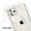 Karamfila Watercolor & Gold V8 - Vinyl Skin Wrap for iPhone 17 Pro Max, 17 Pro, 17 Air, 17, 16 & All Models — Soft Matte or Ultra Gloss