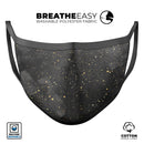 Karamfila Watercolor & Gold V10 - Made in USA Mouth Cover Unisex Anti-Dust Cotton Blend Reusable & Washable Face Mask with Adjustable Sizing for Adult or Child