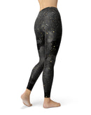 Karamfila Watercolor & Gold V10 - All Over Print Womens Leggings / Yoga or Workout Pants