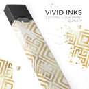 Karamfila Watercolor & Gold V11 - Premium Decal Protective Skin-Wrap Sticker compatible with the Juul Labs vaping device
