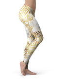 Karamfila Watercolor & Gold V11 - All Over Print Womens Leggings / Yoga or Workout Pants