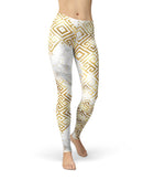 Karamfila Watercolor & Gold V11 - All Over Print Womens Leggings / Yoga or Workout Pants