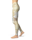 Karamfila Watercolor & Gold V11 - All Over Print Womens Leggings / Yoga or Workout Pants