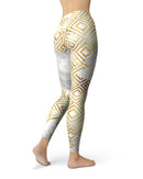 Karamfila Watercolor & Gold V11 - All Over Print Womens Leggings / Yoga or Workout Pants