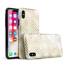 Karamfila Watercolor & Gold V11 - iPhone X Swappable Hybrid Case