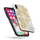 Karamfila Watercolor & Gold V11 - iPhone X Swappable Hybrid Case
