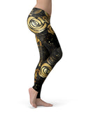 Karamfila Watercolor & Gold V13 - All Over Print Womens Leggings / Yoga or Workout Pants