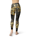 Karamfila Watercolor & Gold V13 - All Over Print Womens Leggings / Yoga or Workout Pants