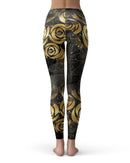 Karamfila Watercolor & Gold V13 - All Over Print Womens Leggings / Yoga or Workout Pants
