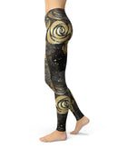 Karamfila Watercolor & Gold V13 - All Over Print Womens Leggings / Yoga or Workout Pants