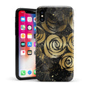 Karamfila Watercolor & Gold V13 - iPhone X Swappable Hybrid Case