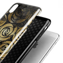 Karamfila Watercolor & Gold V13 - iPhone X Swappable Hybrid Case