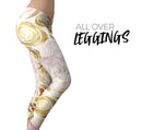Karamfila Watercolor & Gold V14 - All Over Print Womens Leggings / Yoga or Workout Pants