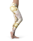 Karamfila Watercolor & Gold V14 - All Over Print Womens Leggings / Yoga or Workout Pants