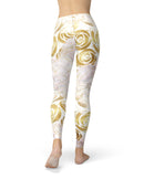 Karamfila Watercolor & Gold V14 - All Over Print Womens Leggings / Yoga or Workout Pants