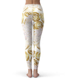 Karamfila Watercolor & Gold V14 - All Over Print Womens Leggings / Yoga or Workout Pants