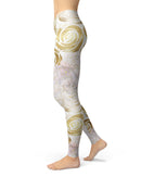 Karamfila Watercolor & Gold V14 - All Over Print Womens Leggings / Yoga or Workout Pants