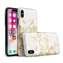 Karamfila Watercolor & Gold V14 - iPhone X Swappable Hybrid Case