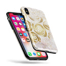 Karamfila Watercolor & Gold V14 - iPhone X Swappable Hybrid Case