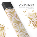 Karamfila Watercolor & Gold V1 - Premium Decal Protective Skin-Wrap Sticker compatible with the Juul Labs vaping device
