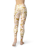 Karamfila Watercolor & Gold V1 - All Over Print Womens Leggings / Yoga or Workout Pants