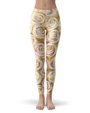 Karamfila Watercolor & Gold V1 - All Over Print Womens Leggings / Yoga or Workout Pants