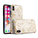 Karamfila Watercolor & Gold V1 - iPhone X Swappable Hybrid Case