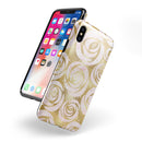 Karamfila Watercolor & Gold V1 - iPhone X Swappable Hybrid Case