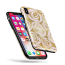 Karamfila Watercolor & Gold V1 - iPhone X Swappable Hybrid Case