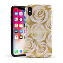Karamfila Watercolor & Gold V1 - iPhone X Swappable Hybrid Case