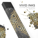 Karamfila Watercolor & Gold V2 - Premium Decal Protective Skin-Wrap Sticker compatible with the Juul Labs vaping device