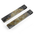 Karamfila Watercolor & Gold V2 - Premium Decal Protective Skin-Wrap Sticker compatible with the Juul Labs vaping device