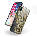 Karamfila Watercolor & Gold V2 - iPhone X Swappable Hybrid Case