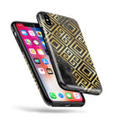 Karamfila Watercolor & Gold V2 - iPhone X Swappable Hybrid Case