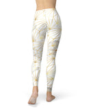Karamfila Watercolor & Gold V4 - All Over Print Womens Leggings / Yoga or Workout Pants