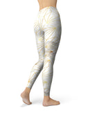 Karamfila Watercolor & Gold V4 - All Over Print Womens Leggings / Yoga or Workout Pants