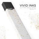 Karamfila Watercolor & Gold V5 - Premium Decal Protective Skin-Wrap Sticker compatible with the Juul Labs vaping device