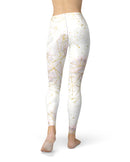 Karamfila Watercolor & Gold V5 - All Over Print Womens Leggings / Yoga or Workout Pants