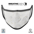 Karamfila Watercolor & Gold V6 - Made in USA Mouth Cover Unisex Anti-Dust Cotton Blend Reusable & Washable Face Mask with Adjustable Sizing for Adult or Child