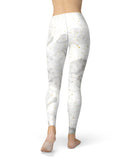 Karamfila Watercolor & Gold V6 - All Over Print Womens Leggings / Yoga or Workout Pants