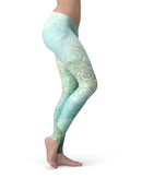Karamfila Watercolor & Gold V7 - All Over Print Womens Leggings / Yoga or Workout Pants