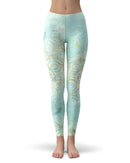Karamfila Watercolor & Gold V7 - All Over Print Womens Leggings / Yoga or Workout Pants
