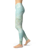 Karamfila Watercolor & Gold V7 - All Over Print Womens Leggings / Yoga or Workout Pants