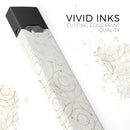 Karamfila Watercolor & Gold V8 - Premium Decal Protective Skin-Wrap Sticker compatible with the Juul Labs vaping device