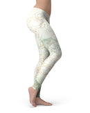 Karamfila Watercolor & Gold V8 - All Over Print Womens Leggings / Yoga or Workout Pants