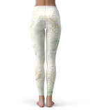 Karamfila Watercolor & Gold V8 - All Over Print Womens Leggings / Yoga or Workout Pants