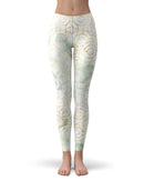 Karamfila Watercolor & Gold V8 - All Over Print Womens Leggings / Yoga or Workout Pants