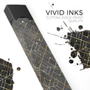 Karamfila Watercolor & Gold V9 - Premium Decal Protective Skin-Wrap Sticker compatible with the Juul Labs vaping device